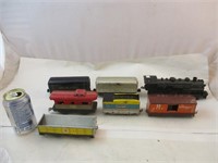 7 wagons miniatures HO pour train électrique