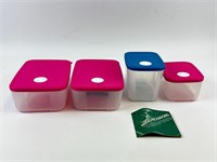 New Tupperware Freeze Smart Containers 2,4,6 Cup