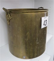 Large Brass Pot 14" T 15" W