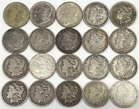 20 Pre-1921 Morgan Silver Dollars