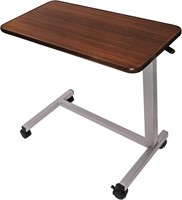 Vaunn Adjustable Overbed Table  Walnut