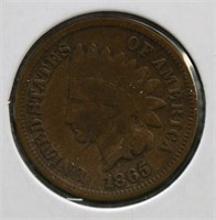 1865 INDIAN HEAD PENNY   VF