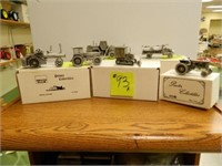 6 Pewter Pieces - Case W-30 End Loader,