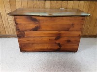 Old Chest made from Shipping Trunk & Table Top