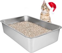 Steel Cat Litter Box  19.5L x 13.5W x 6H