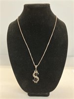 24" necklace w/$ .925 Italy