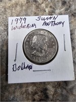 1979 Susan B Anthony Dollar "Wide Rim"