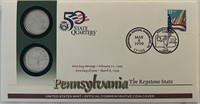 Pennsylvania US Mint Commemorative Coin Cover
