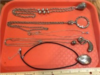 Silvertone Necklaces 5
