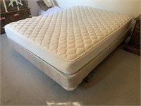 Queen Mattress, box springs and frame