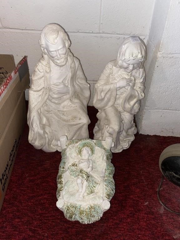 SAINT JOESEPH, MARY, & BABY JESUS NATIVITY PIECES