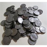 Lot of (100) Mixed Date and Grade Buffalo Nickels