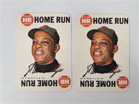 2) WILLIE MAYS BASEBALL CARD GAME CARDS