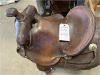 Antique Hieser Saddle Made Denver CO, Nice L:title