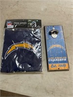 San Diego Chargers - apron, chef hat, opener
