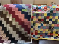 2 Small Hand Made Blankets