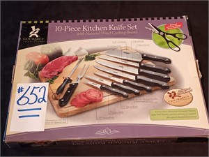 Gourmet Traditions 10 Piece Kitchen Knife Set.