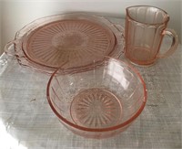Vintage Hocking/Atlas Pink Glassware