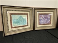 (2) Framed Piano Themed Pictures