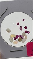 Neat--Genuine Opals and Rubies
