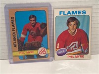 2 X Phil Myre Card Lot (Rookie)