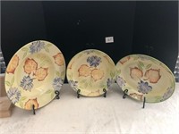 Made in Italy Floral Platters