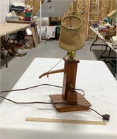 Wooden lamp 16"