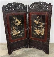 Early Carved Double Dressing Screen, 7ft x 6ft