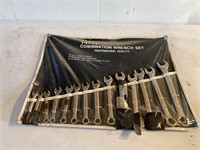 14pce combination metric wrench set. Complete