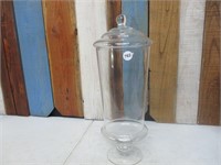 LARGE 19" Tall Glass Jar with Lid