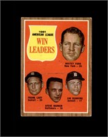 1962 Topps #57 Win Leaderrs EX to EX-MT