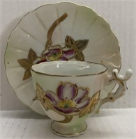 VINTAGE SMALL GOLD TRIM CUP SAUCER