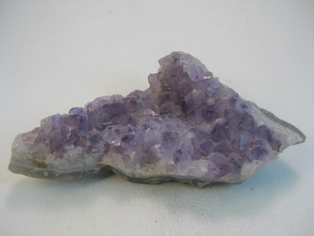 Purple Amethyst Crystal Cluster Geode Specimen