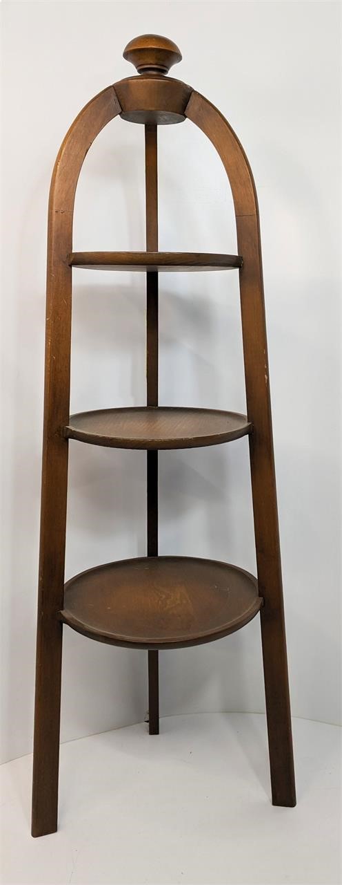 3 Tier Wooden Butlers Stand