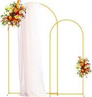 Putros Metal Arch Backdrop Stand Gold Wedding Arch