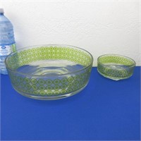 Vintage Chip & Dip Bowl Set