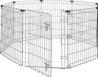 $62 - Basics Foldable Metal Pet Dog Exercise Fence