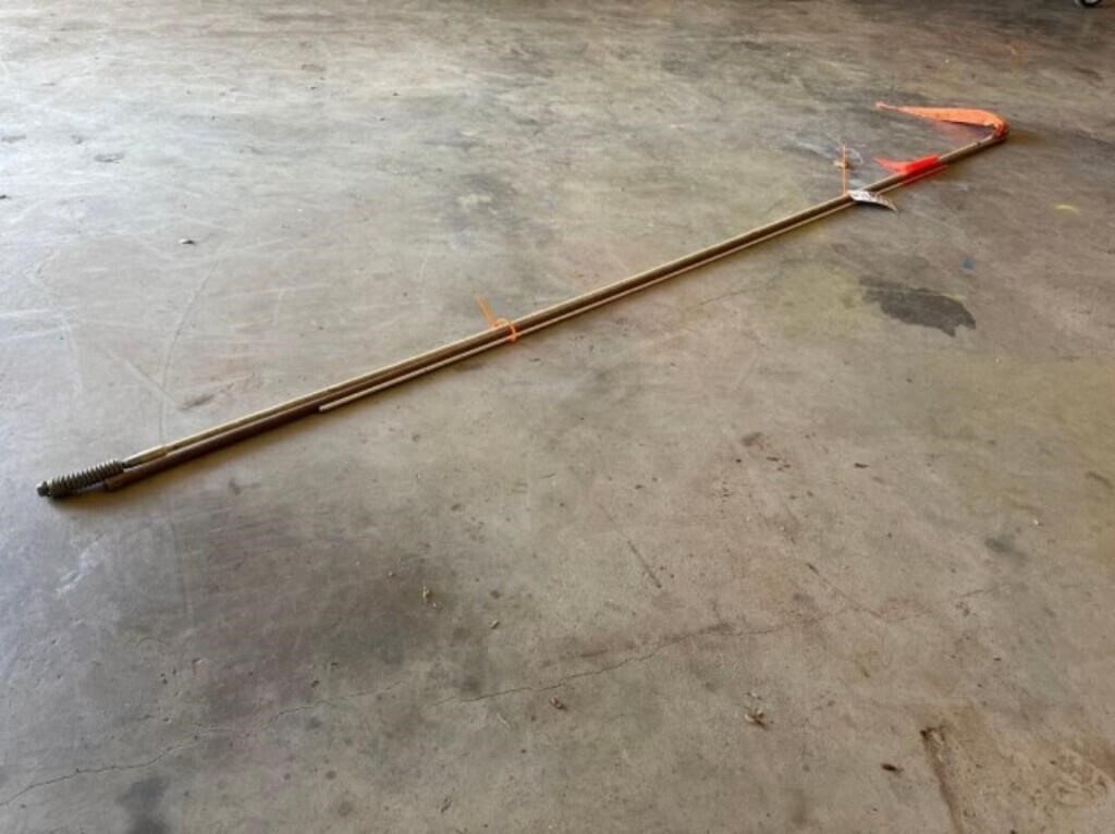 2) FLAGS & 8' COPPER GROUNDING ROD