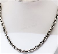 Stainless Steel High Polish Rope Chain (30")