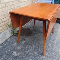 Drop leaf Vintage Cushman maple table.