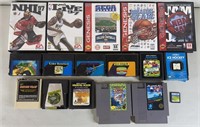 17pc Vtg+ Videogames w/ NES Pro Wrestling