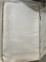 White tablecloth 87" x 72"