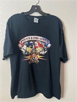 Police and Fire Men Games Las Vegas Shirt