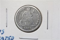 1875-P Seated Dime