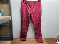 JORDACHE Ladies RED Stretch Pants Sz L