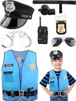 Kids Police Costume Set Police Vest AZ14