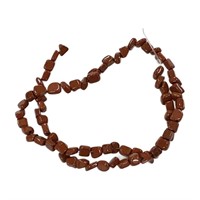 Natural Red Jasper Pebble 3-5mm 15 In Bead Strand