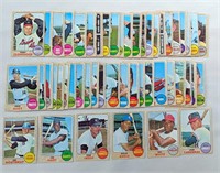 50+ / - 1968 Topps Baseball Cards Lot Collection