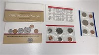 1986 Uncirculated Coin Set D & P Mint Marks