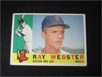 1960 TOPPS #452 RAY WEBSTER RED SOX